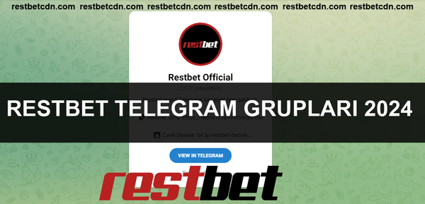 Restbet Telegram kanalına üyelik ücretsiz ve zahmetsizdir. Tüm duyurular anlık olarak yapılmaktadır.